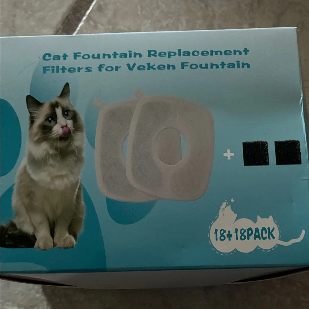 Cat Fountain Replacement Filters - Whi
